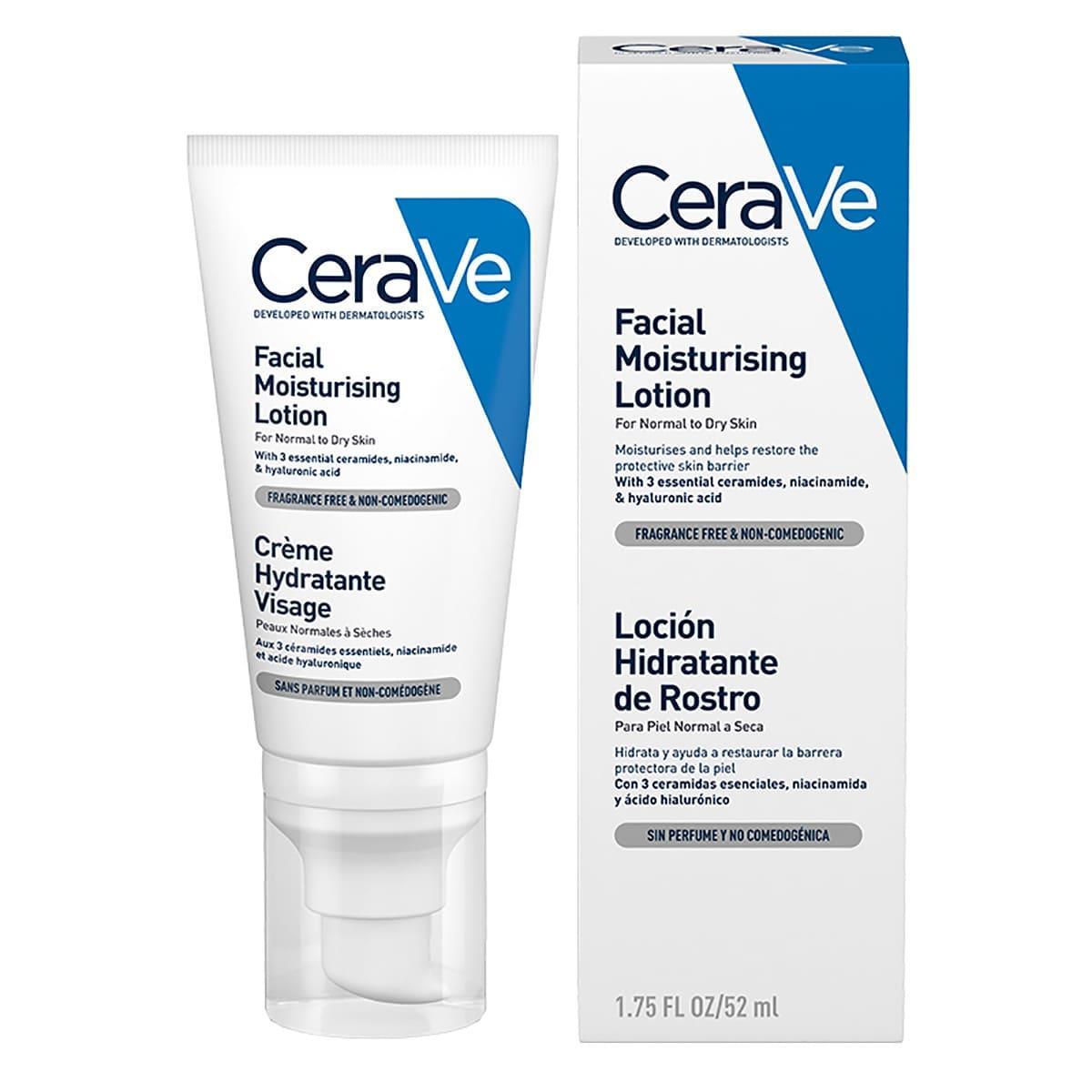 Cerave. Loción hidratante de rostro. Noche. 52ml