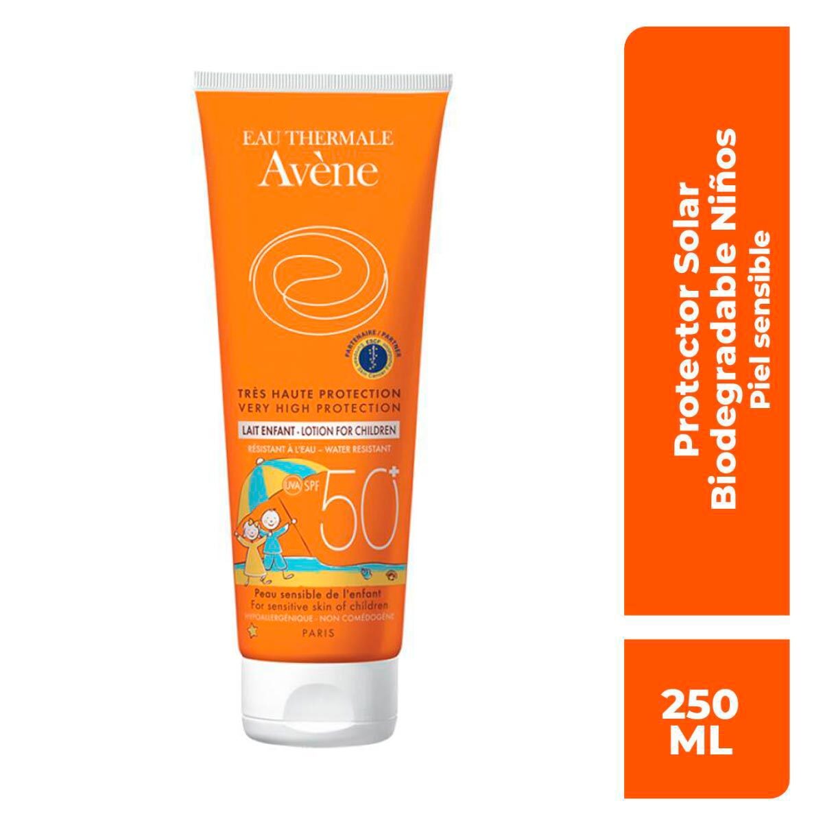 Avene. Leche niños FPS50+. 250ml