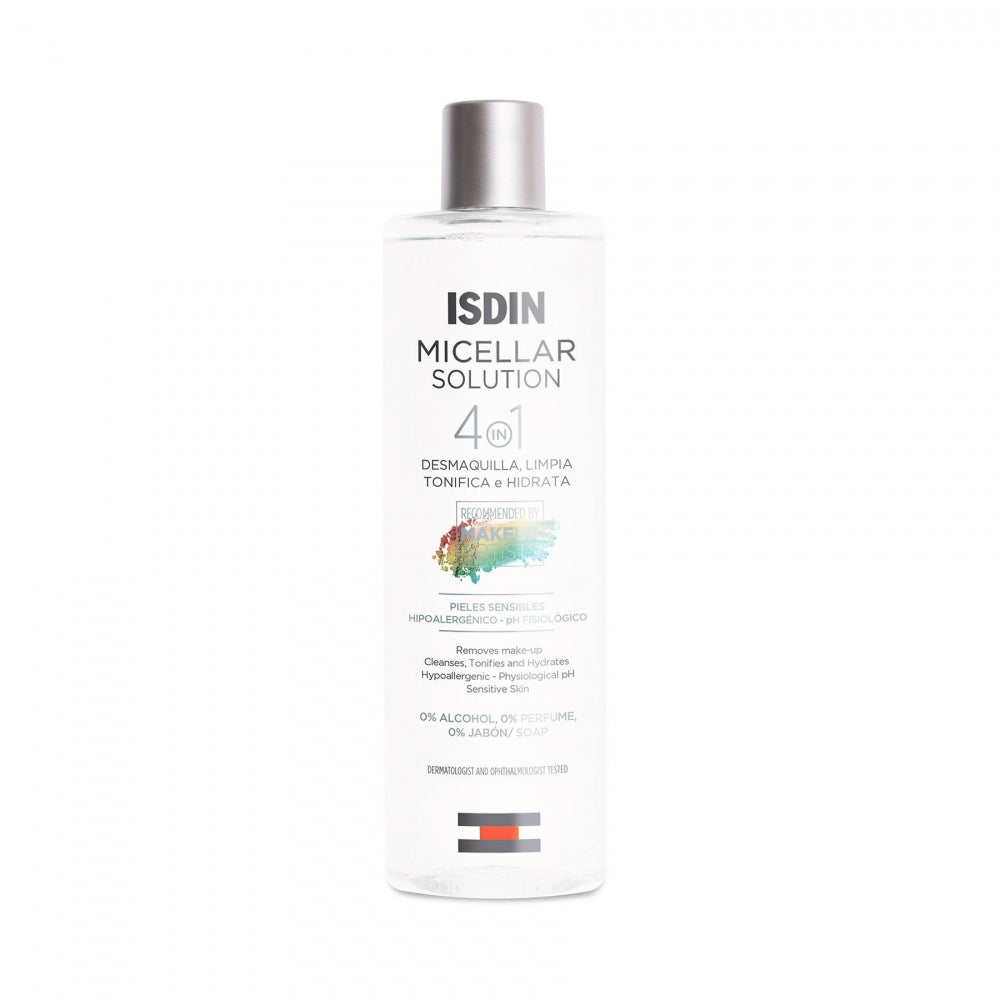 Isdin. Agua micelar. Limpieza facial hidratante. 400ml