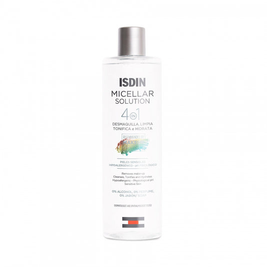 Isdin. Agua micelar. Limpieza facial hidratante. 400ml