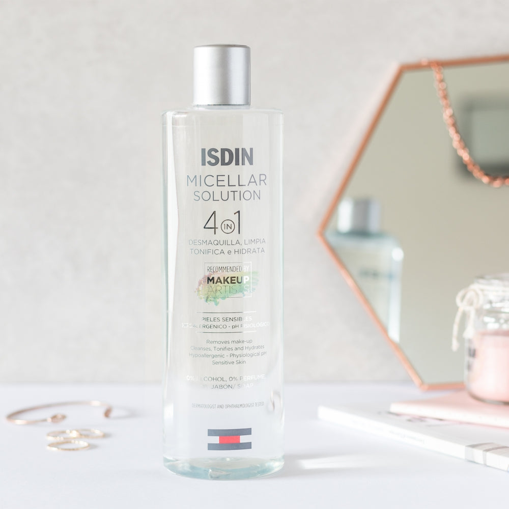 Isdin. Agua micelar. Limpieza facial hidratante. 400ml