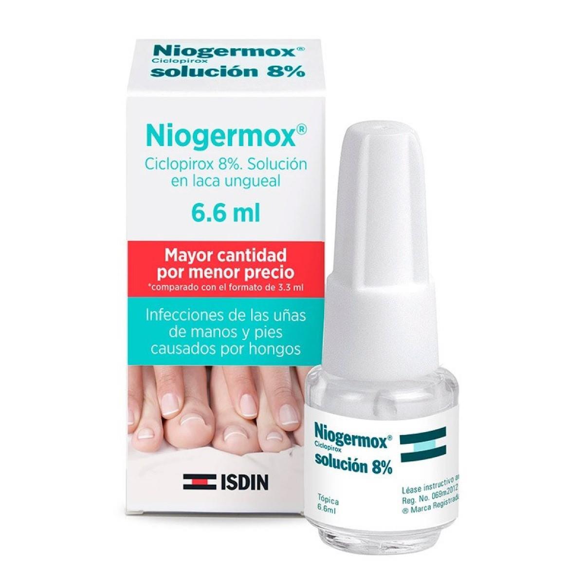 Isdin. Niogermox. Solución 8%. Ciclopirox. Solución en laca ungueal. 6.6ml