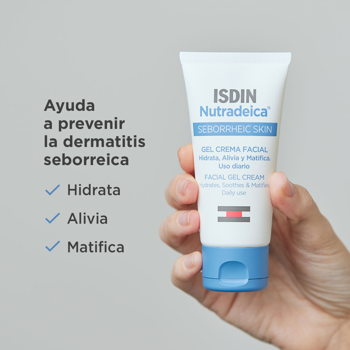 Isdin. Nutradeica. Seborrheic skin. Gel crema facial. 50ml