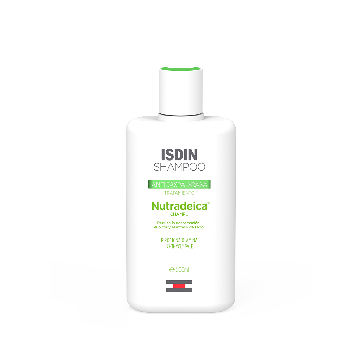 Isdin. Nutradeica. Shampoo anticaspa. Caspa grasa. 200ml