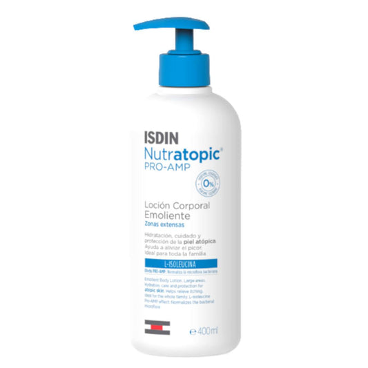 Isdin. Nutratopic. PRO-AMP. Loción emoliente. 400ml