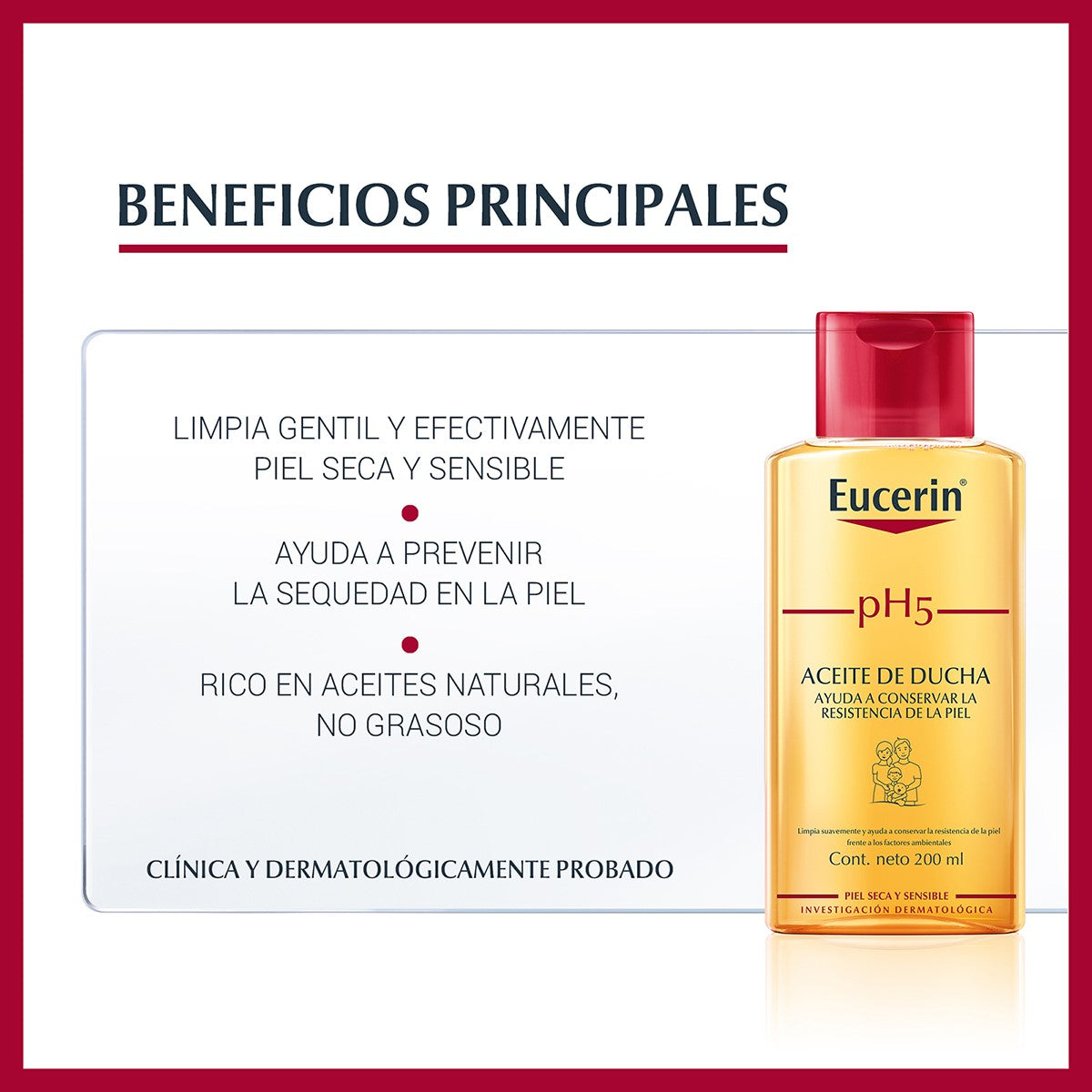 Eucerin. pH5. Aceite de ducha. 200 ml