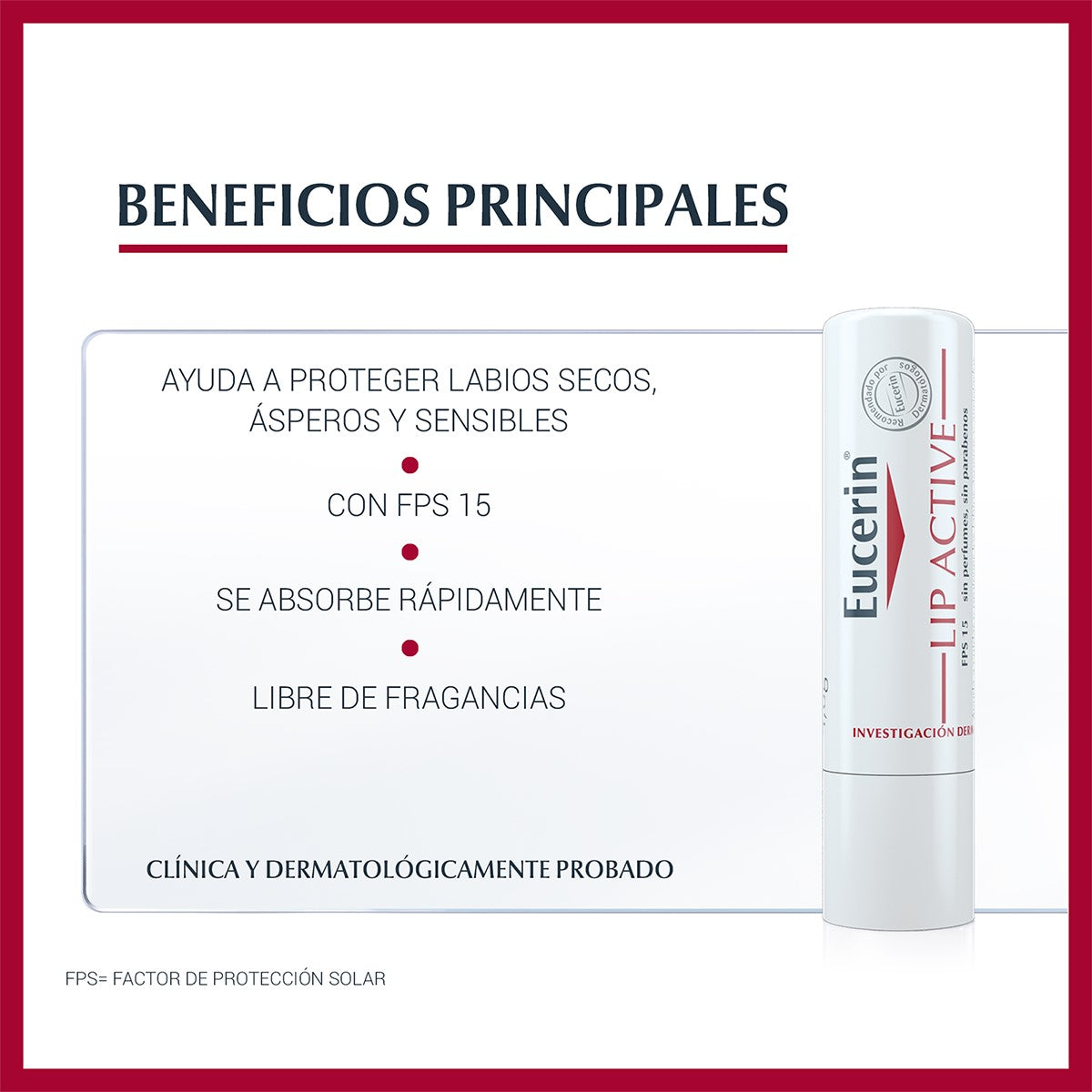 Eucerin. ph5. Lip active. Protector labial. 4.8gr