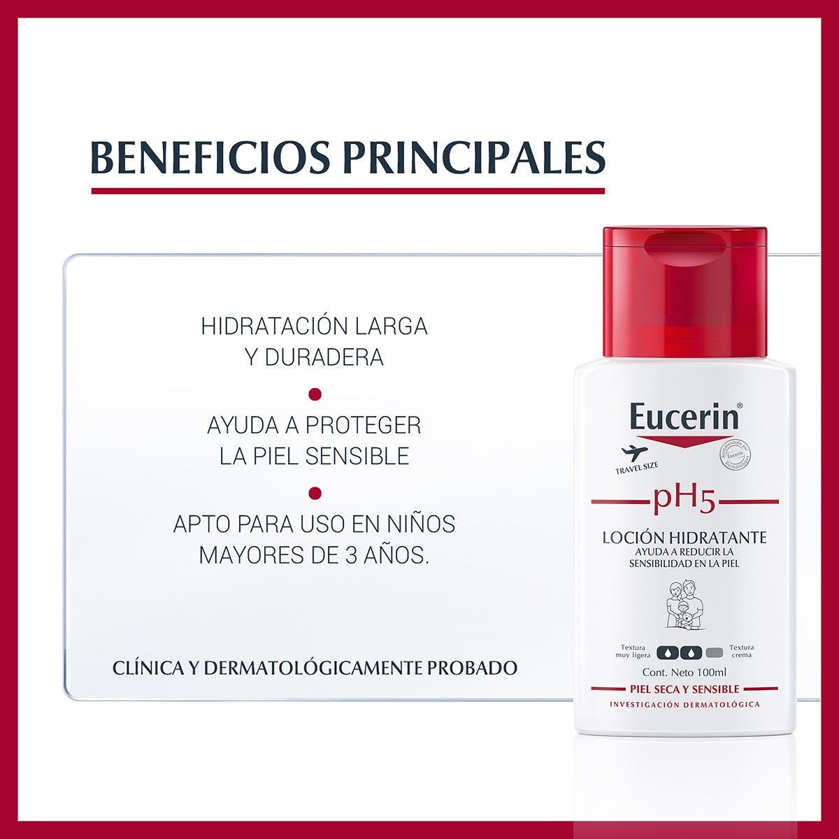 Eucerin. pH5. Loción corporal hidratante para piel seca y sensible. 100ml