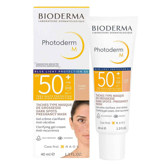 Bioderma. Photoderm M. Tono claro. Fotoprotección contra el melasma. FPS50+. 40ml