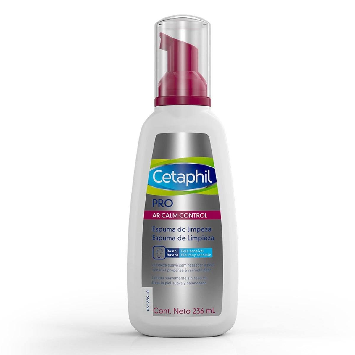 Cetaphil. Pro ar calm control. Espuma de limpieza para piel con enrojecimiento. 236ml