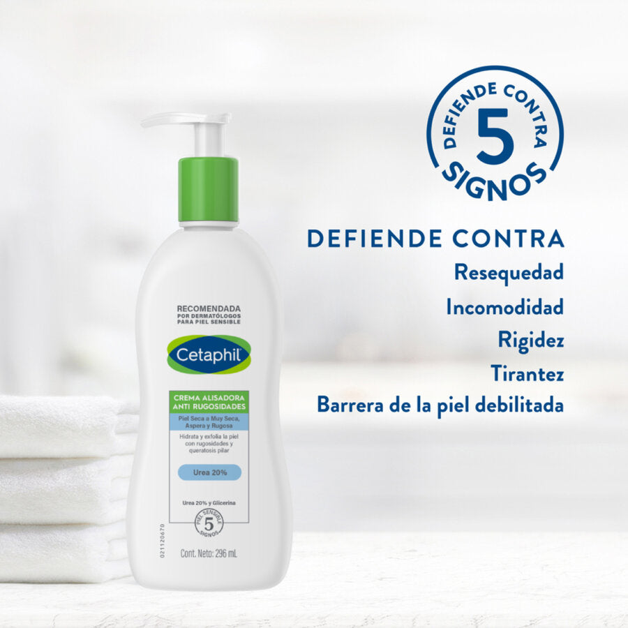 Cetaphil. Crema alisadora anti rugosidades. Urea 20%. 296ml