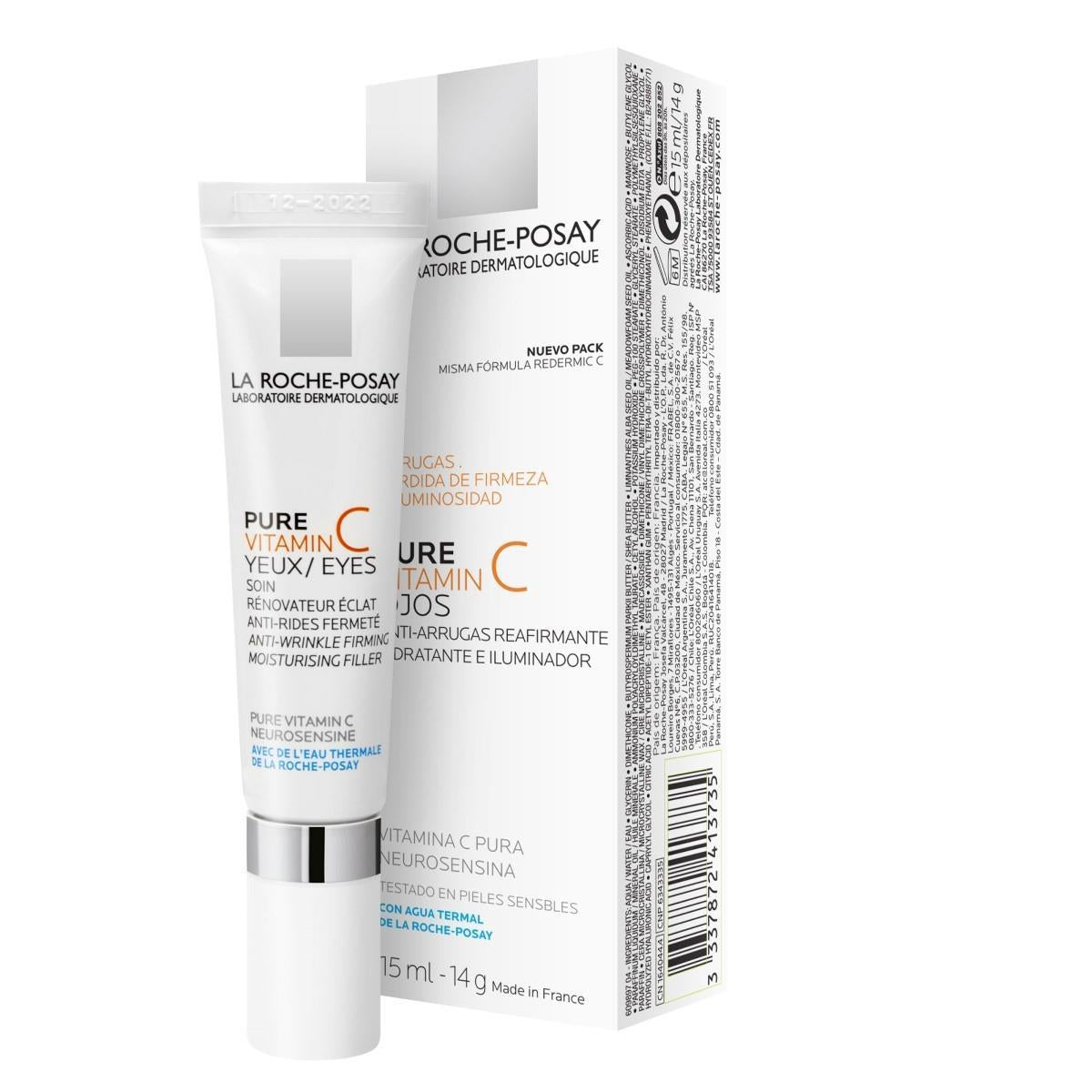 La Roche-Posay. Pure Vitamin C. Contorno de ojos. 15ml