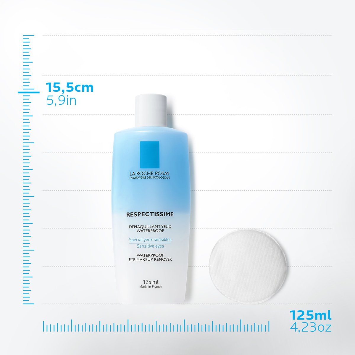 La Roche-Posay. Respectissime. Desmaquillante de ojos waterproof. 125ml