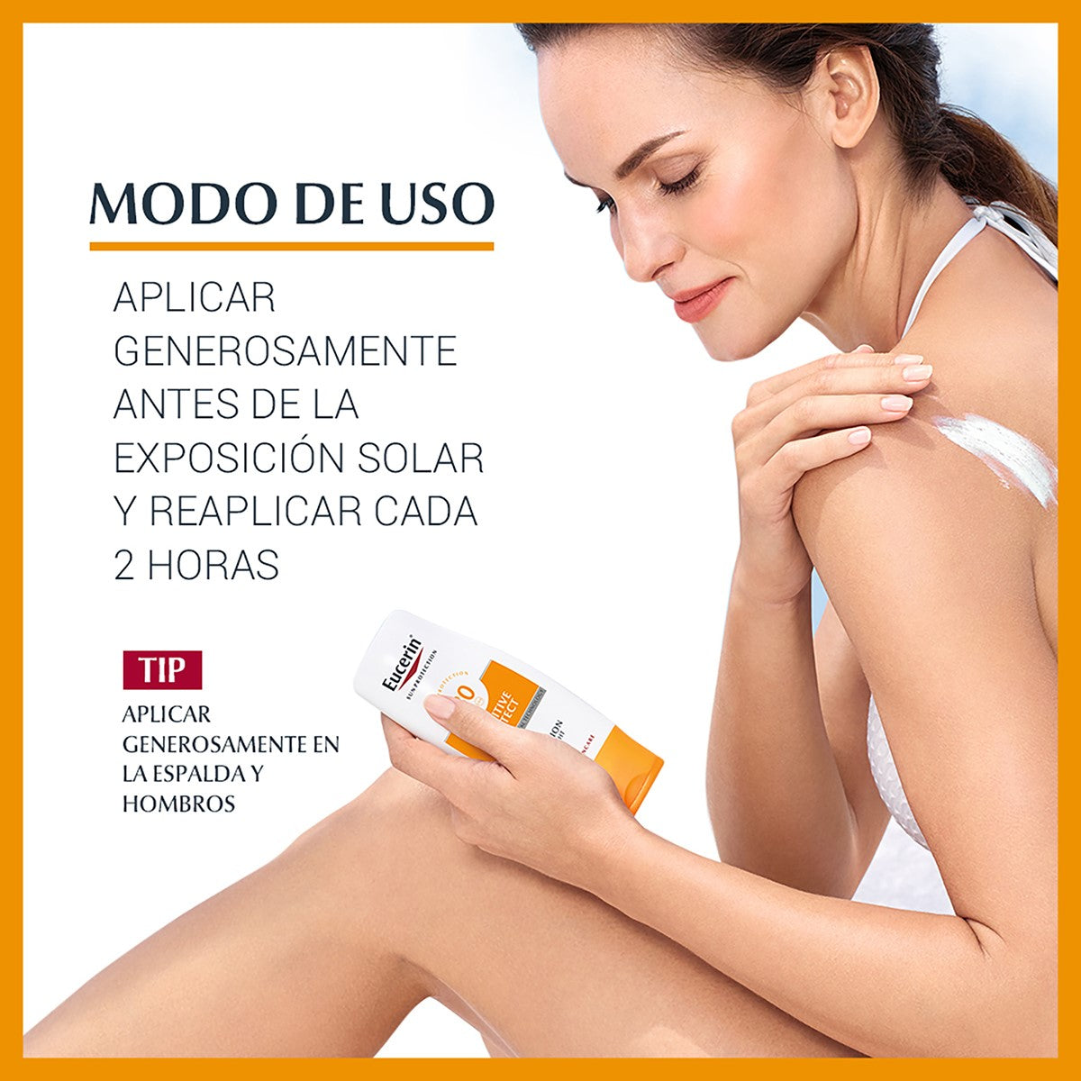 Eucerin. Sun Body. Sensitive Protect. Loción Textura muy Ligera. FPS50+. 150ml