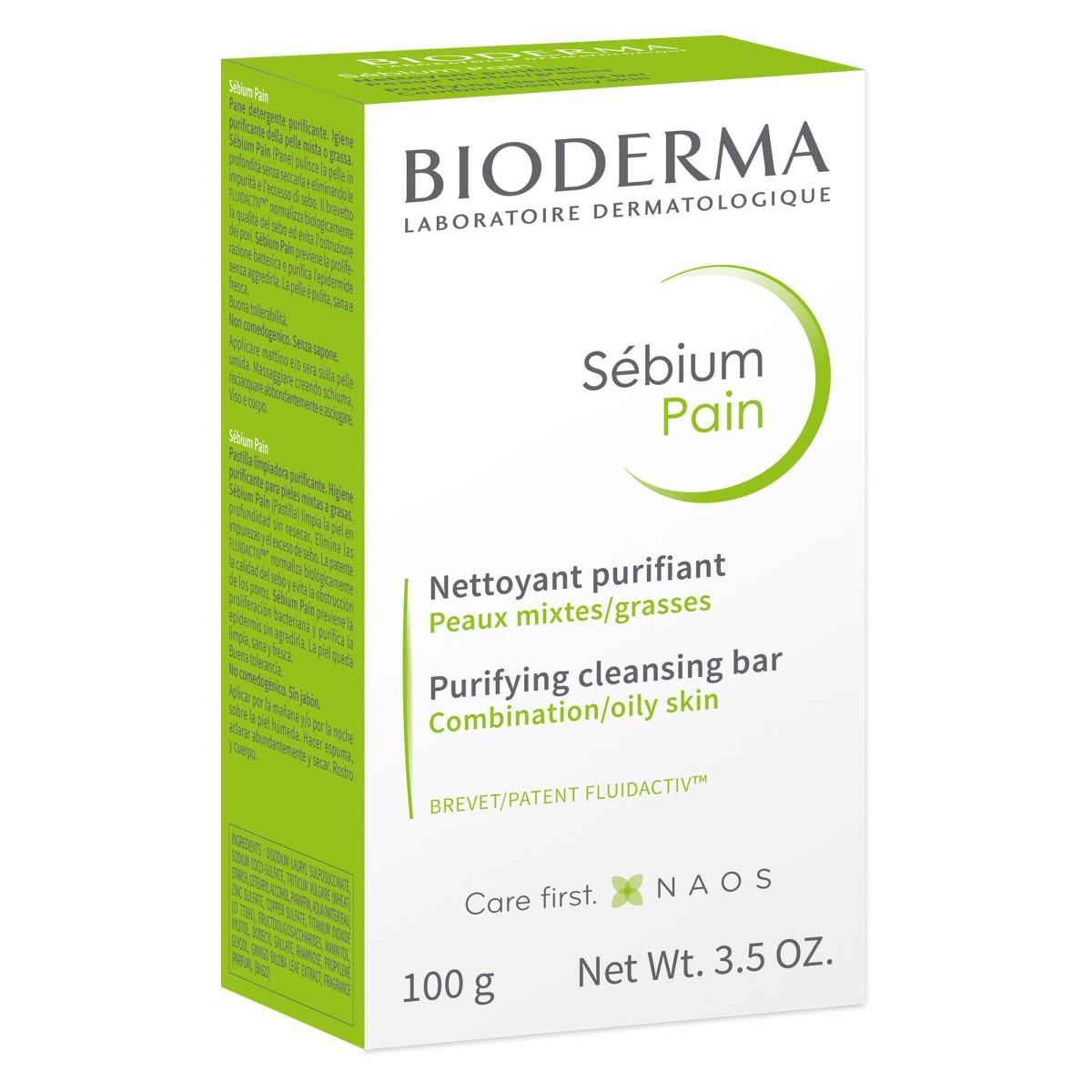 Bioderma. Sebium. Barra limpiadora para piel grasa. 100gr