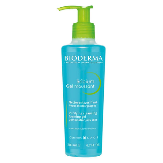 Bioderma. Sebium. Gel moussant. Gel limpiador anti-imperfecciones. Pump. 200ml