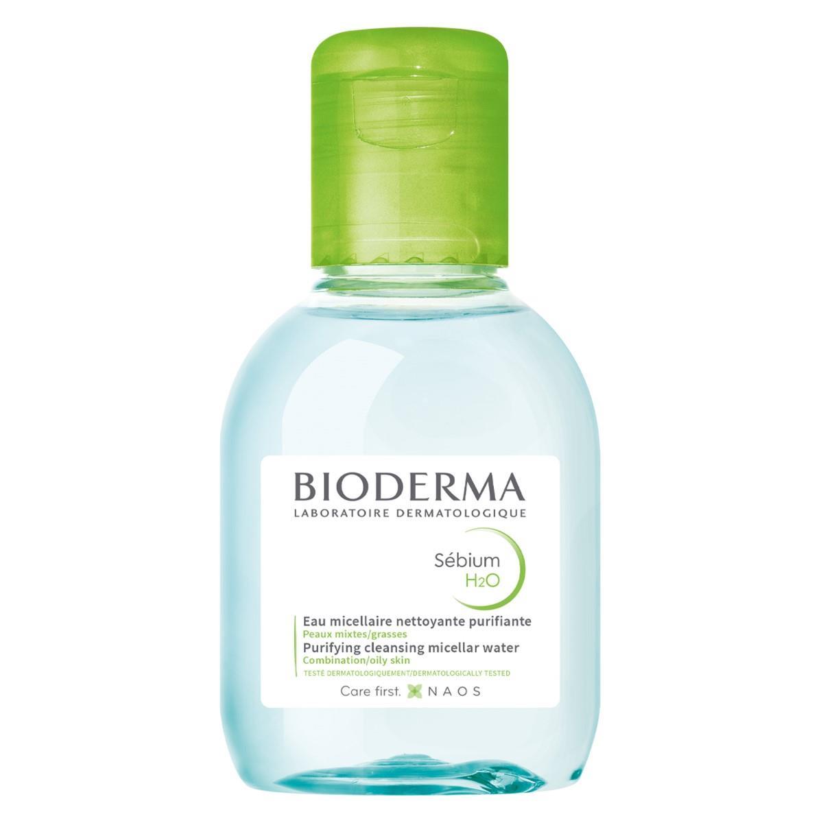 Bioderma. Sebium. H2O. Agua micelar desmaquillante para piel grasa. 100ml