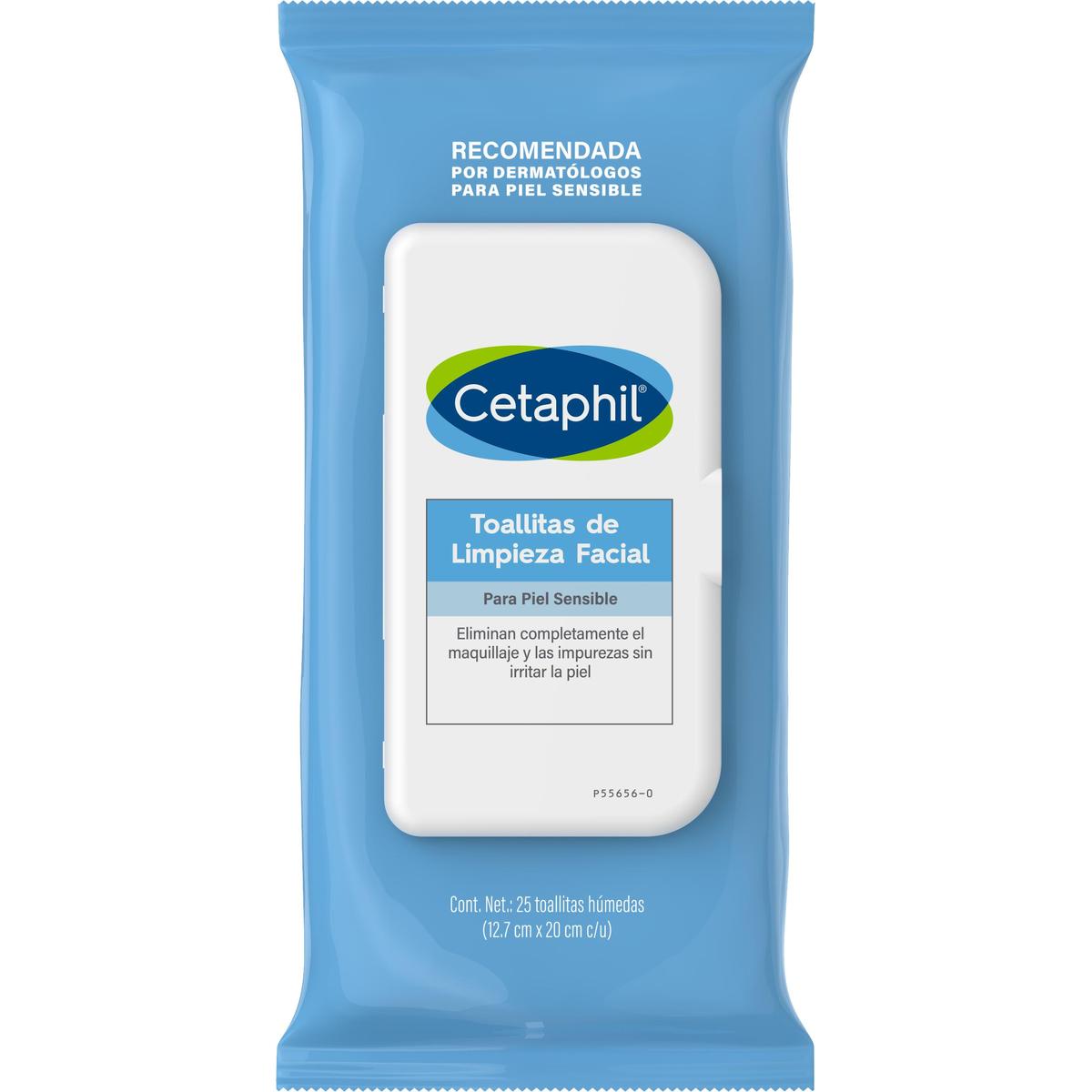 Cetaphil. Toallitas Limpieza Facial 25pz