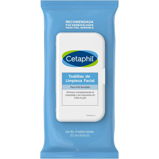 Cetaphil. Toallitas Limpieza Facial 25pz