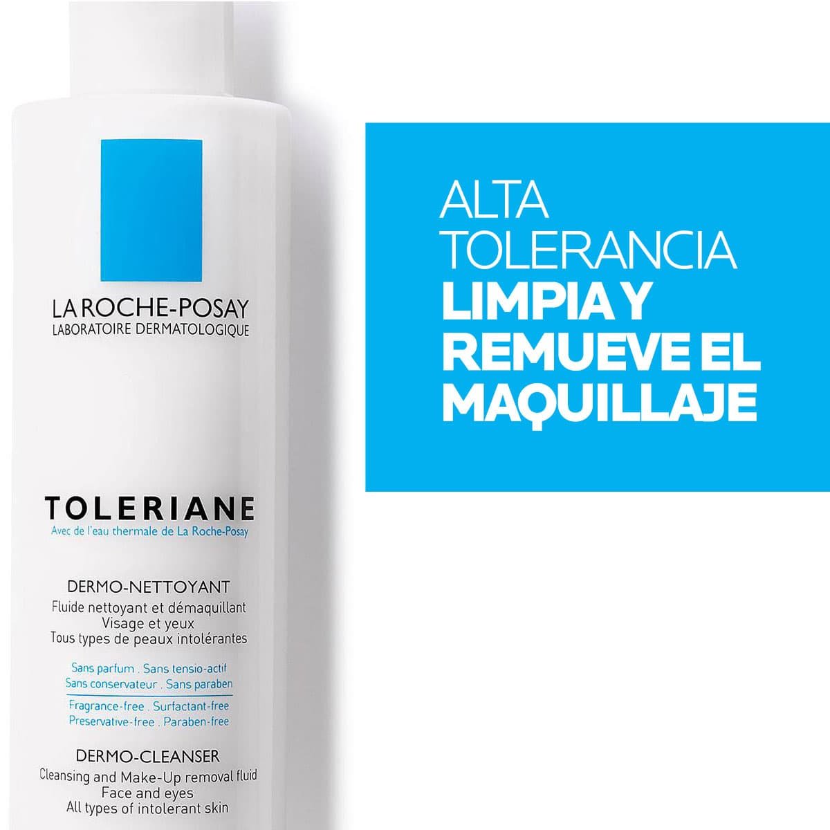 La Roche-Posay. Toleriane Dermallergo Dermolimpiador. Desmaquillante y limpiador facial. 200ml