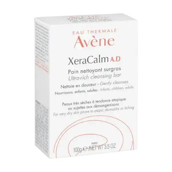 Avene. Xeracalm A.D. Barra limpiadora. 100gr