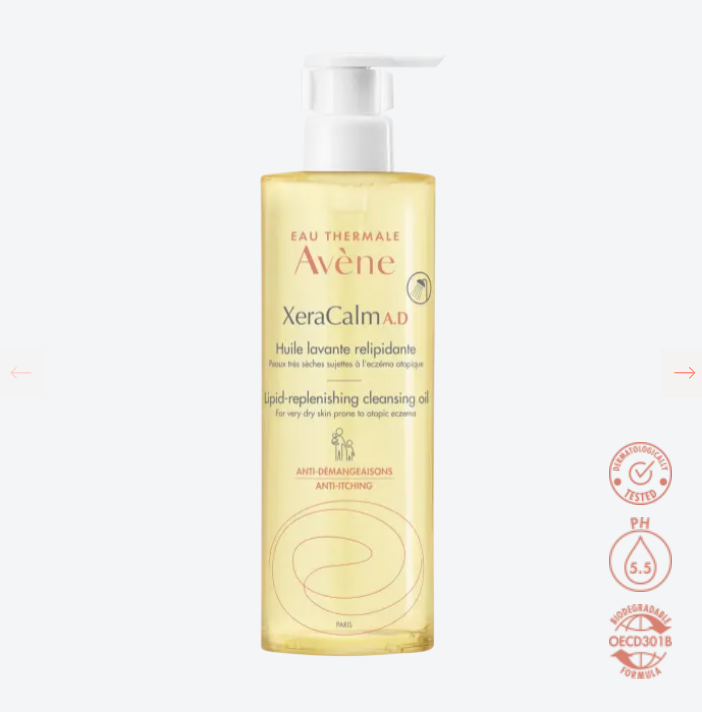 Avene. Xeracalm A.D. aceite dermo-limpiador relipidizante. 400ml